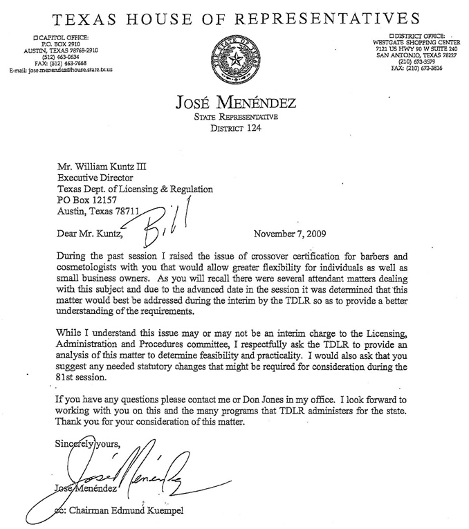 Letter To Congressman Template