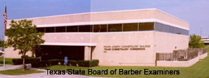 Texas State Board of Barber Examiners was located in the Frank Joseph P. Cosmetology Building